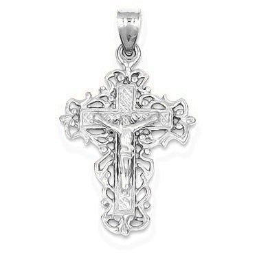 Crucifix Pendant - Silver/Stainless