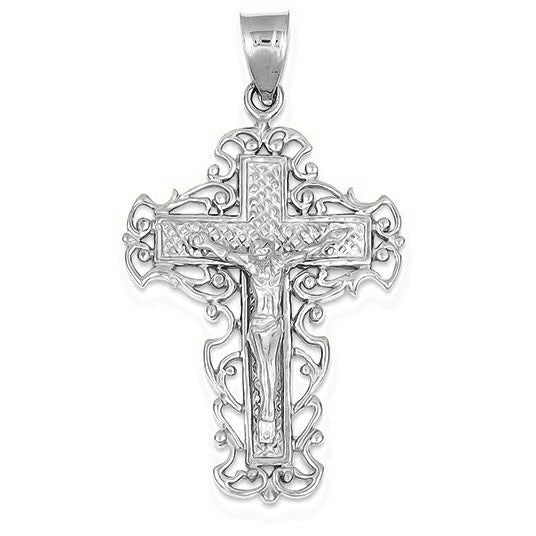 Crucifix Pendant - Silver/Stainless
