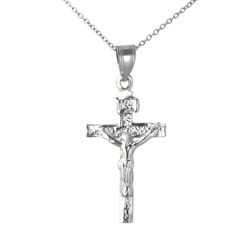 INRI Crucifix Charm - Silver/Stainless