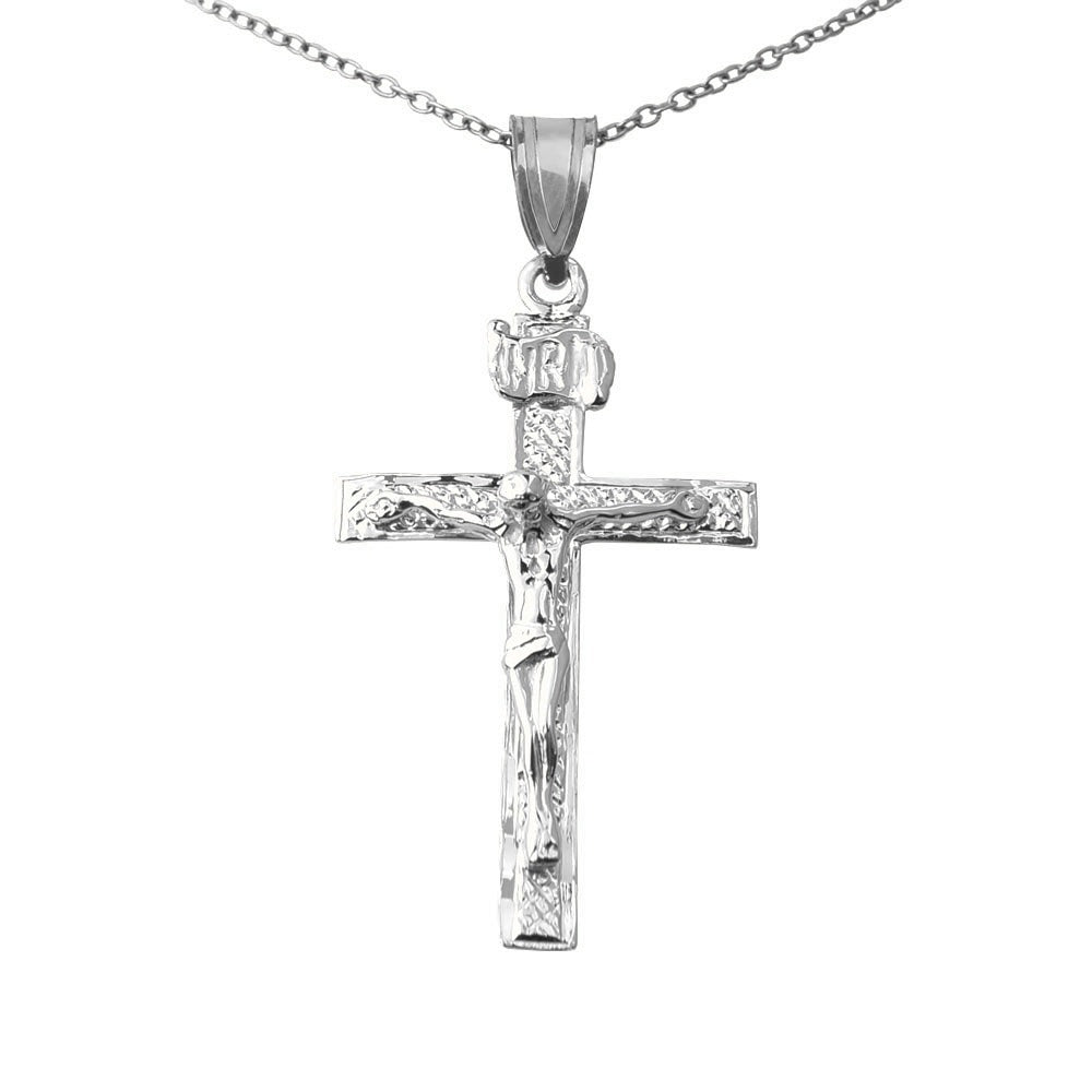 INRI Crucifix Pendant - Silver/Stainless