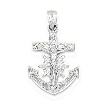 Mariners Crucifix Pendant - Silver/Stainless