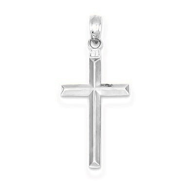 Reversible Latin Cross Pendant - Silver/Stainless