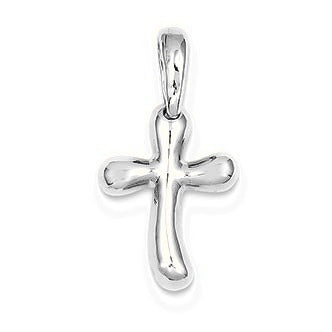 Small Freeform Cross - Silver/Stainless