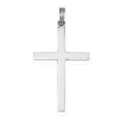 Stick Cross Pendant - Silver/Stainless