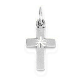 Tiny Cross Charm - Silver/Stainless