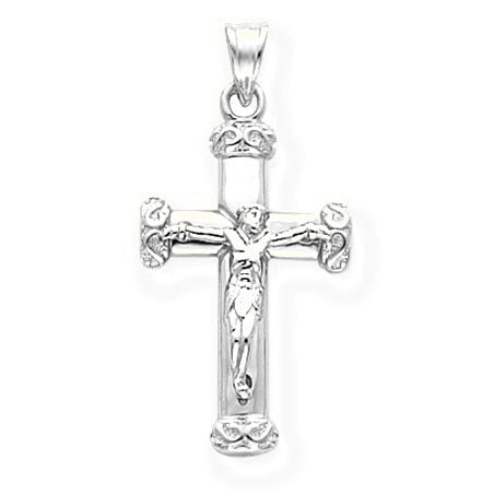 Crucifix Pendant - Silver/Stainless