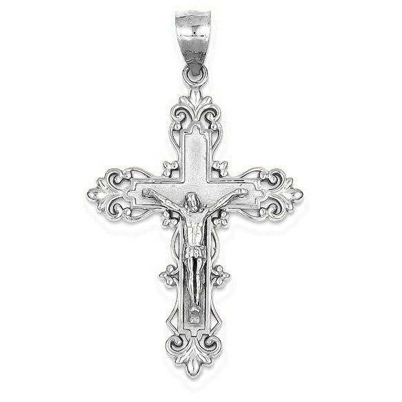 Crucifix Pendant - Silver/Stainless