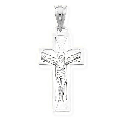Crucifix Pendant - Silver/Stainless