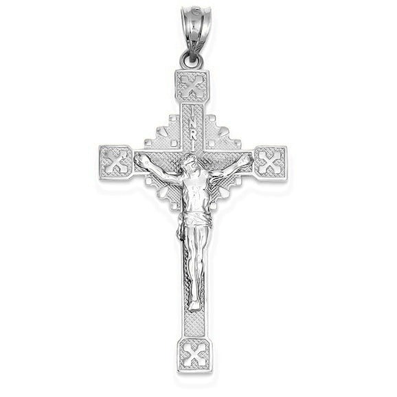 Crucifix Pendant - Silver/Stainless