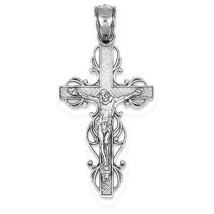 Crucifix Pendant - Silver/Stainless