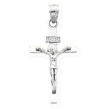 INRI Crucifix Pendant - Silver/Stainless