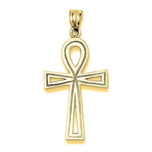 Ankh Cross Pendant - Gold