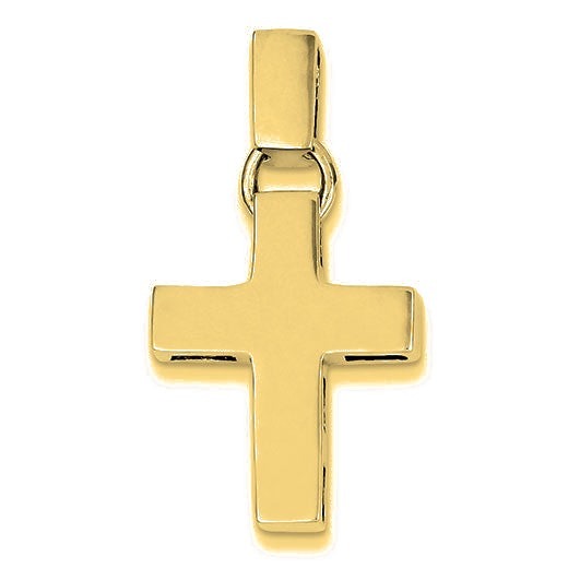 Modern Cross Pendant - Gold