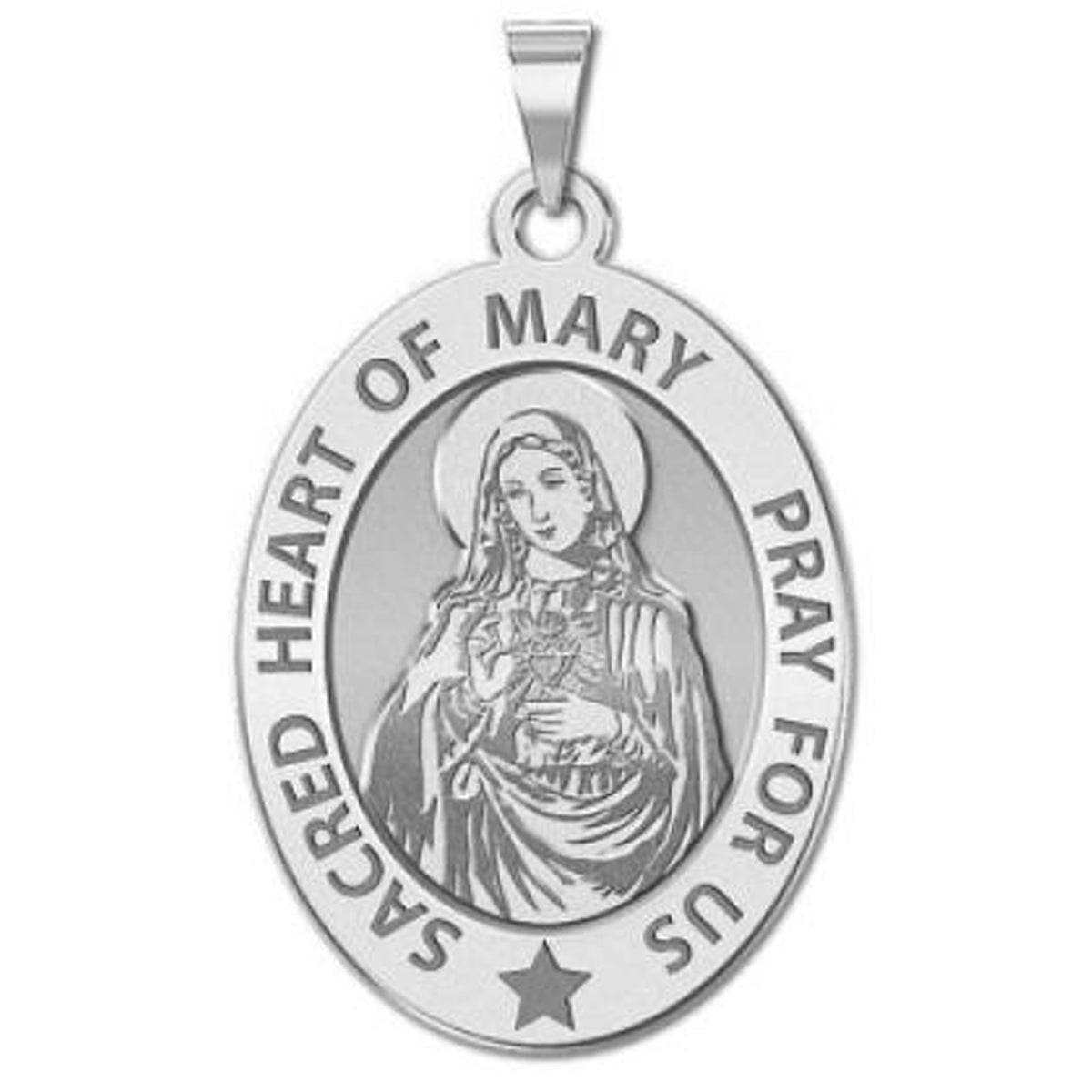 Sacred Heart Or Immaculate Heart of Mary Medal