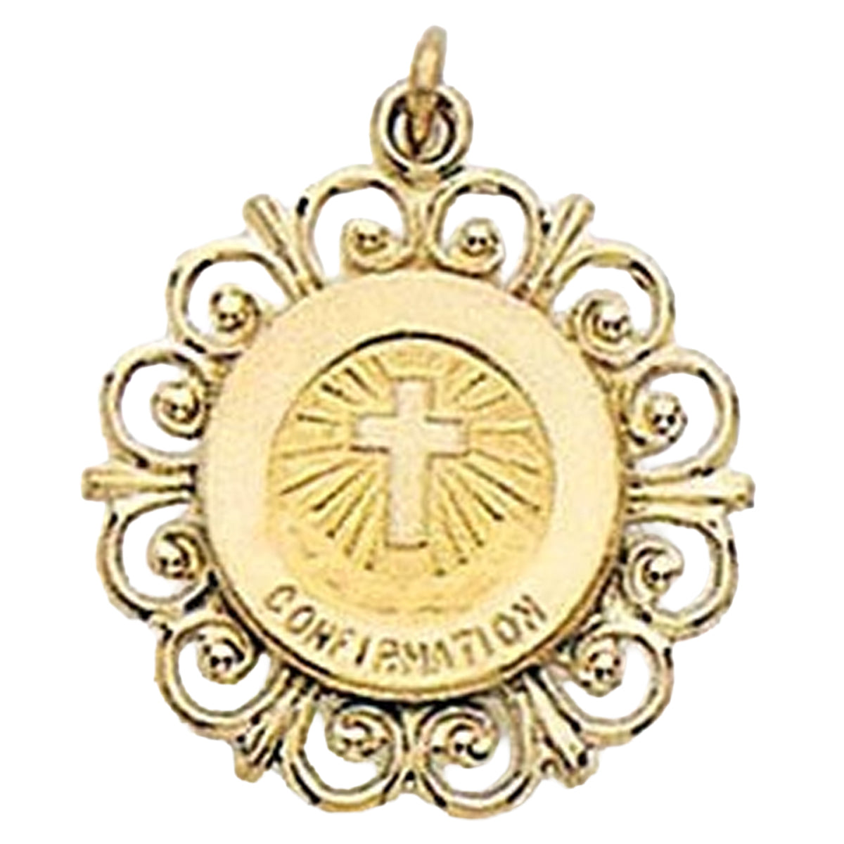 14K Gold Confirmation Medal