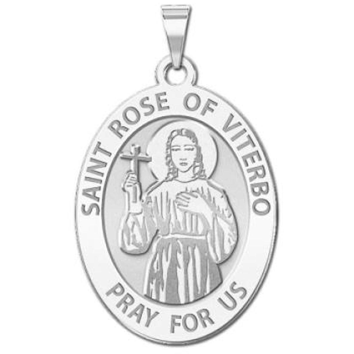 Saint Rose of Viterbo - Oval Medal