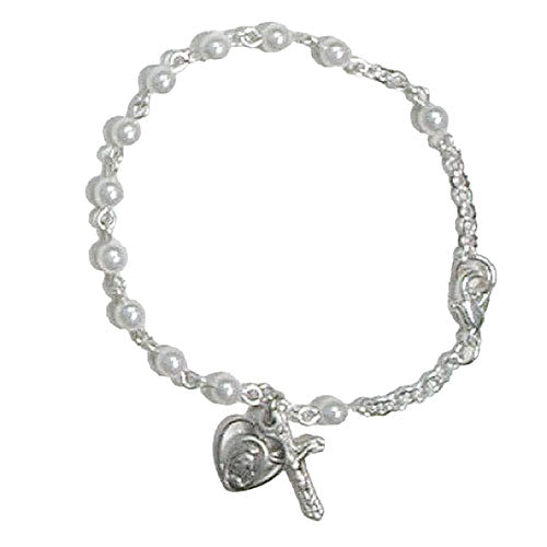 SS YOUTH SILVER PEARL BRACELET