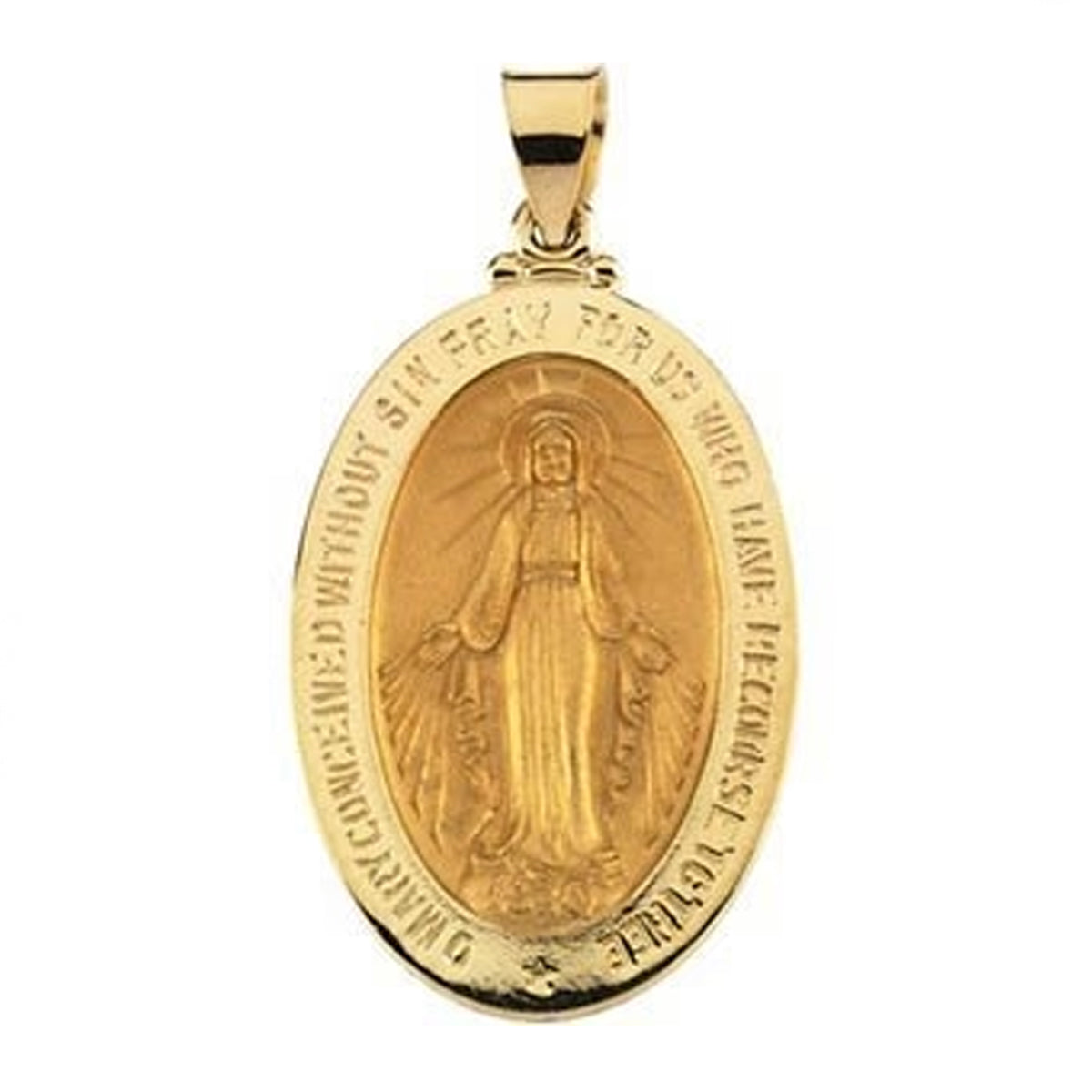 Miraculous Medal Pendant Charm