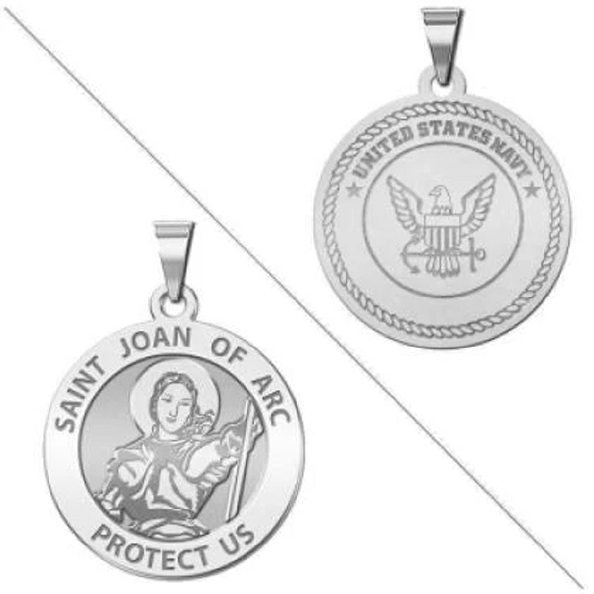 Saint Joan of Arc Doubledside NAVY Medal