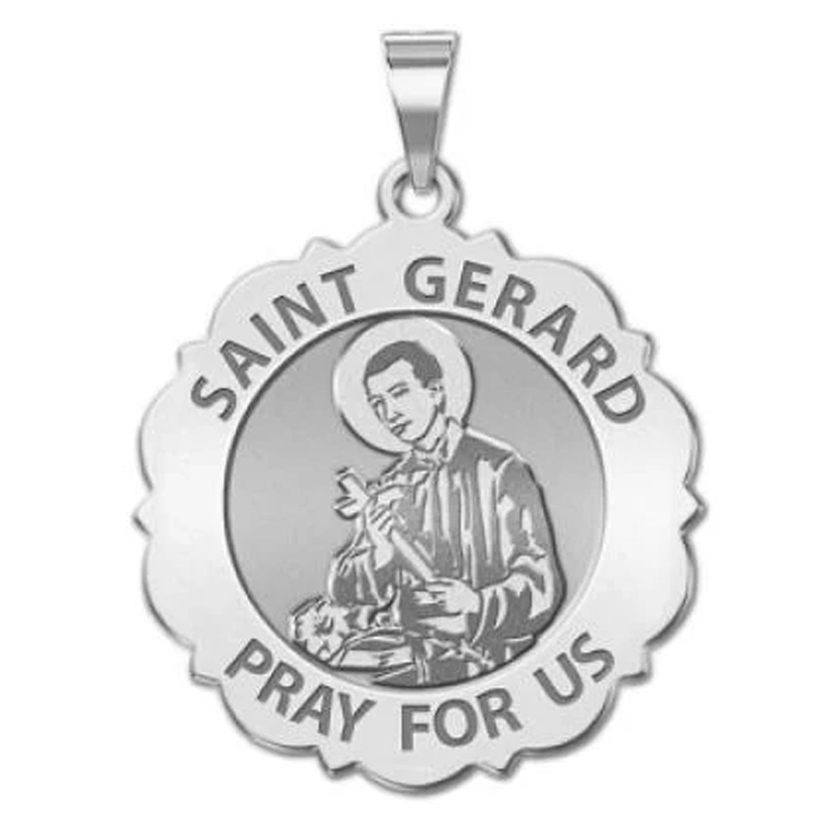 Saint Gerard Scalloped Medal