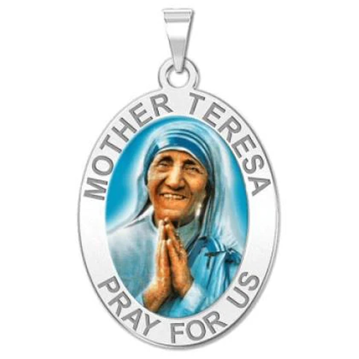 Mother Teresa - Oval Medal "Color"