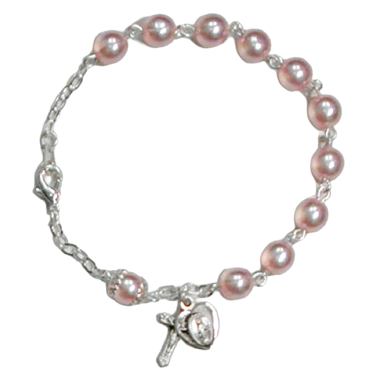 7 1/2" PINK PEARL BRACELET