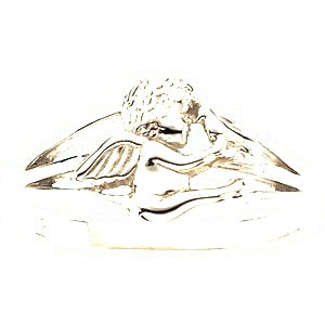 Angel Ring W/Holy Spirit - Silver