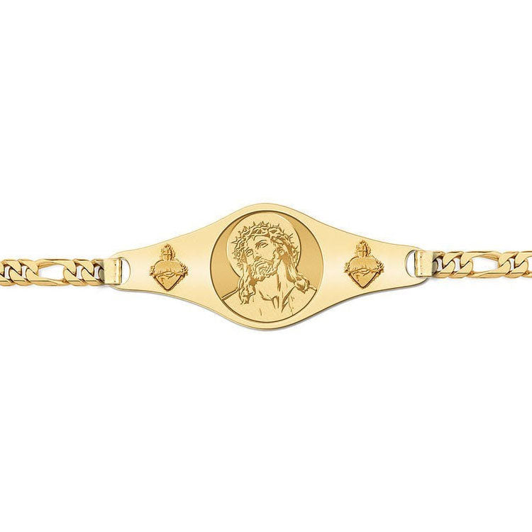 Ecce Homo Bracelet with Sacred Hearts