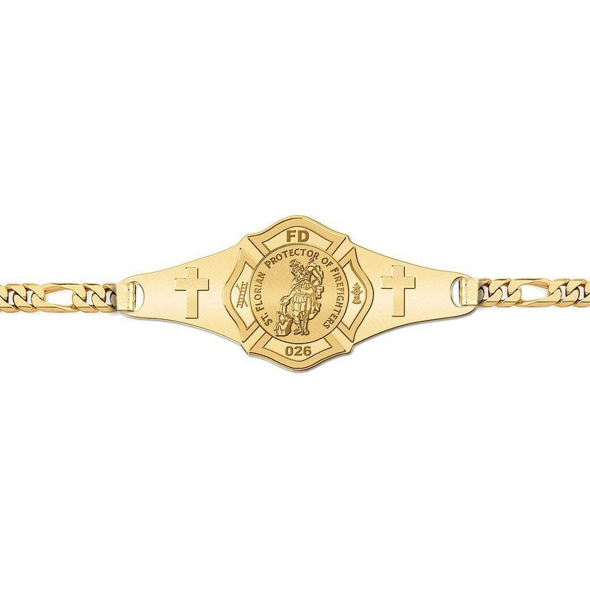 Saint Florian Fire Badge Bracelet