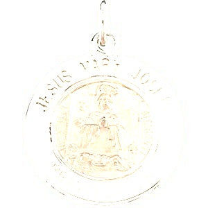 Jesus, Mary and Joseph Religious Medal - Silver