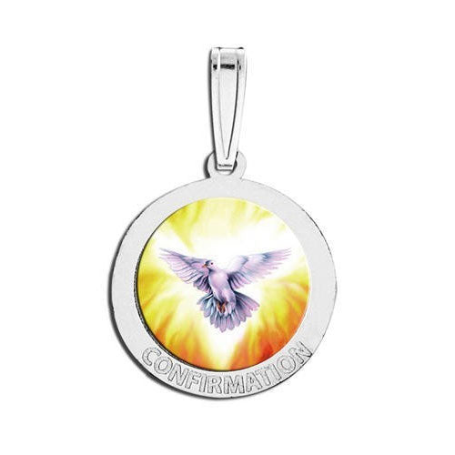 Sterling Silver Confirmation Medal - Holy Spirit