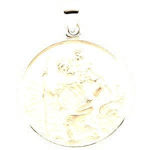 Saint Christopher Religious Medal - Silver