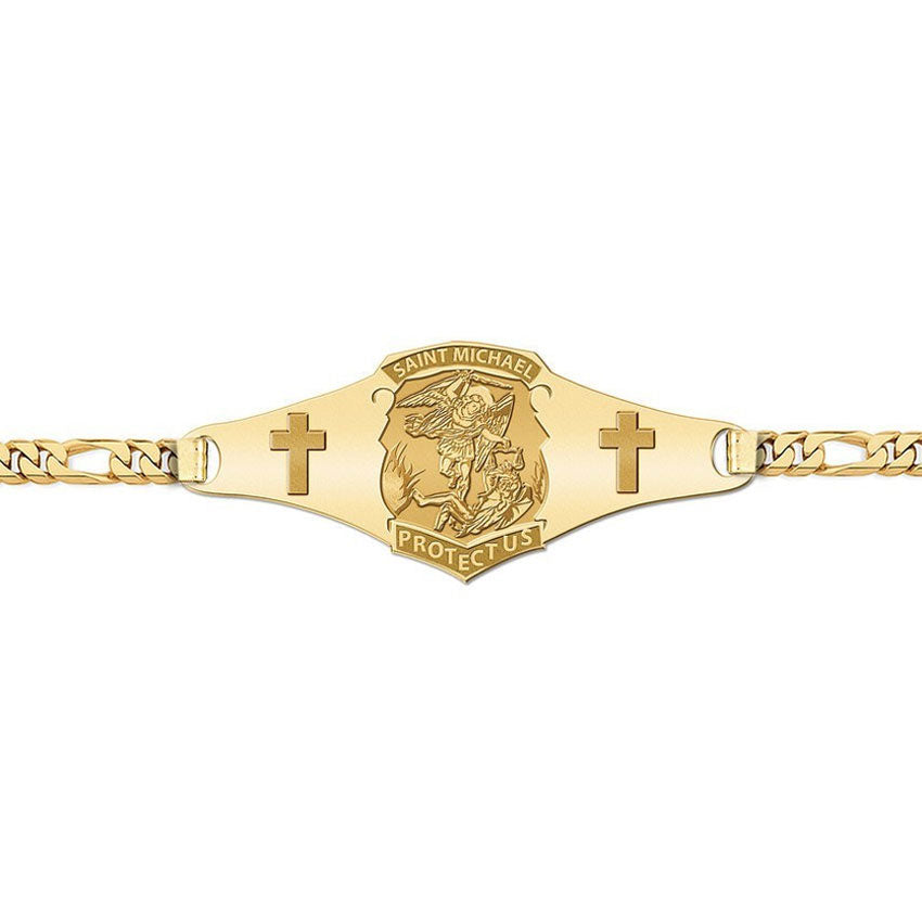 Saint Michael Police Badge Bracelet