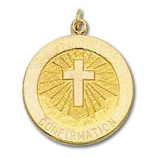 14K Gold Confirmation Medal