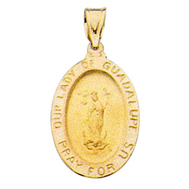 14K Gold Our Lady Of Guadalupe Medal