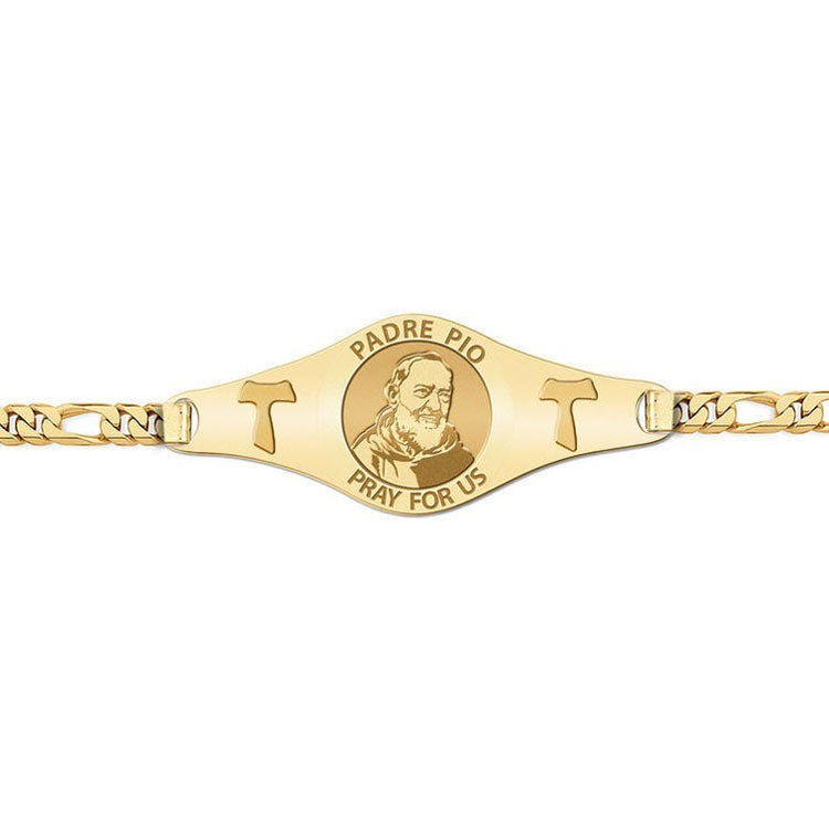 Padre Pio Bracelet with Franciscan Crosses