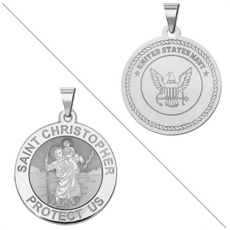 Saint Christopher Doubledside NAVY Medal