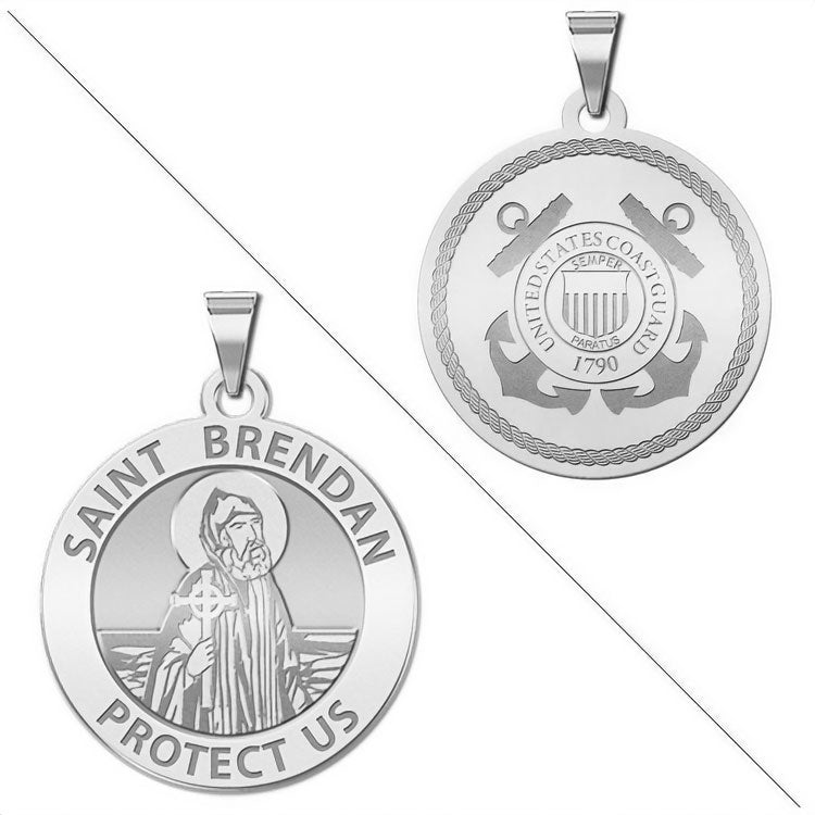 Saint Brendan Doubledside COAST GUARD Medal