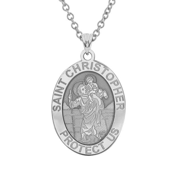 Saint Christopher OVAL Medal