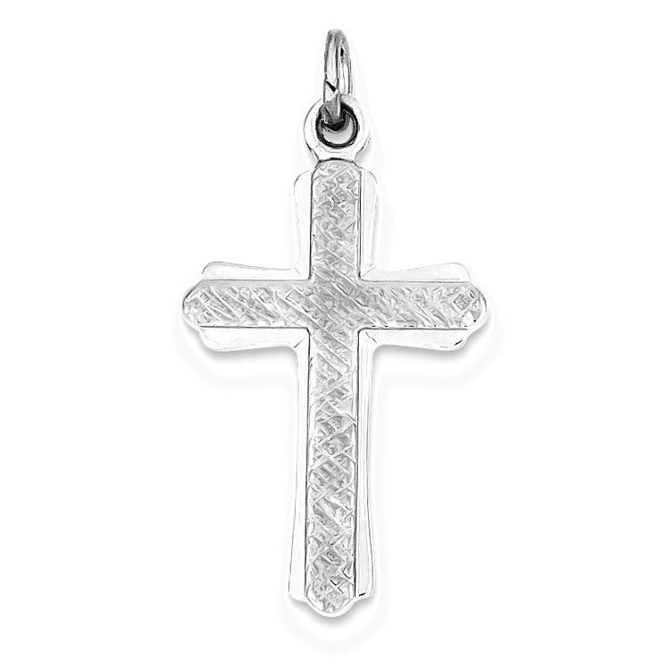 Gold -plated Cross Charm - Silver/Stainless