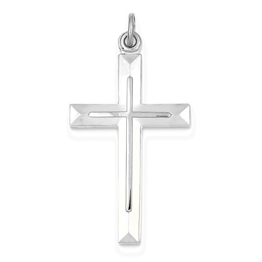 Cross Pendant - Silver/Stainless