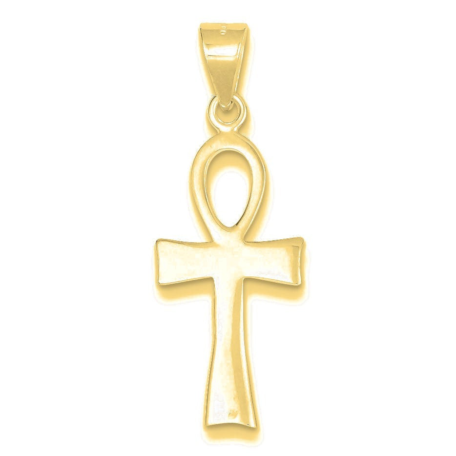 Ankh Cross Pendant - Gold