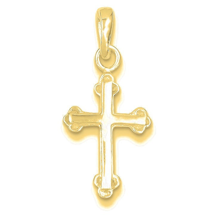 Budded Cross Pendant - Gold
