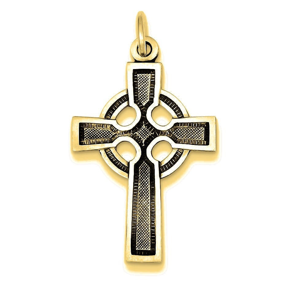 Celtic Cross Charm - Gold