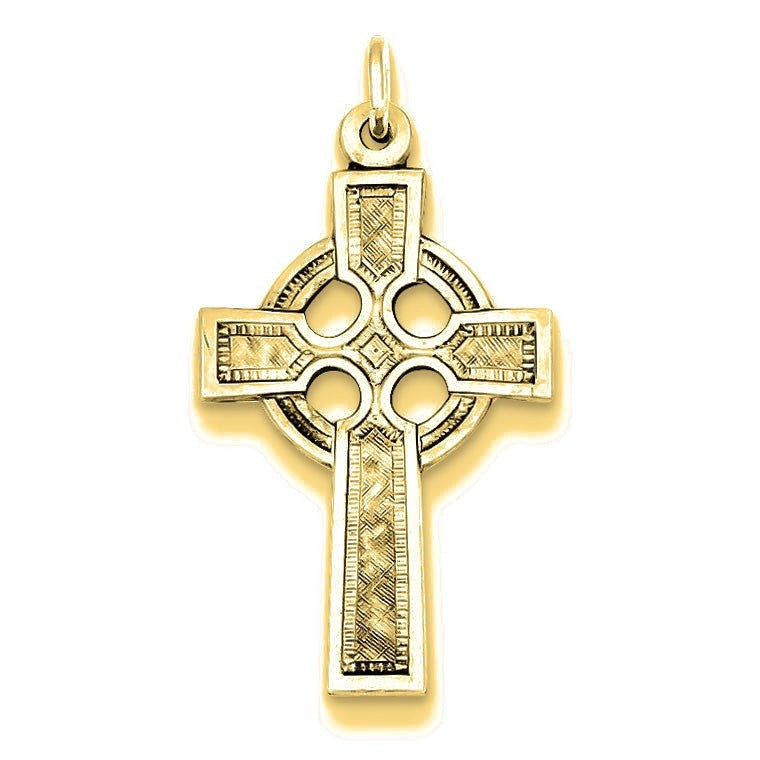 Celtic Cross Charm - Gold