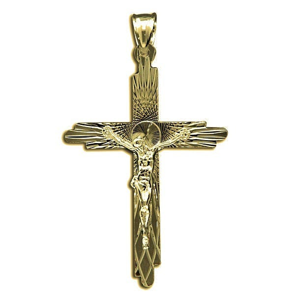Crucifix Cross Pendant - Gold