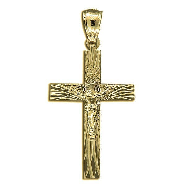 Crucifix Cross Pendant - Gold