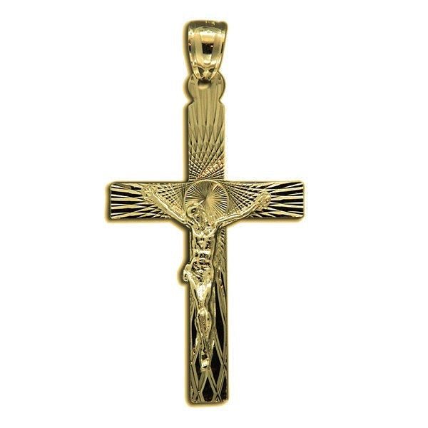 Crucifix Cross Pendant - Gold