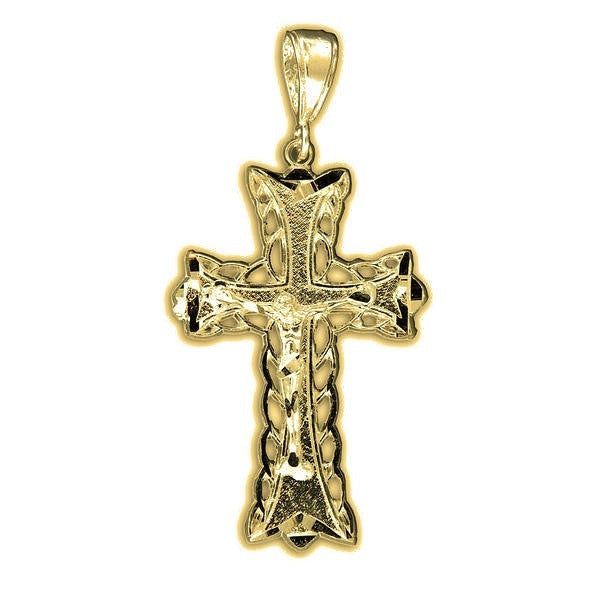Crucifix Cross Pendant - Gold