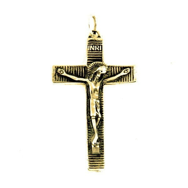 Crucifix Cross Pendant - Gold